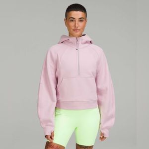 PINK PEONY SCUBA HALF ZIP